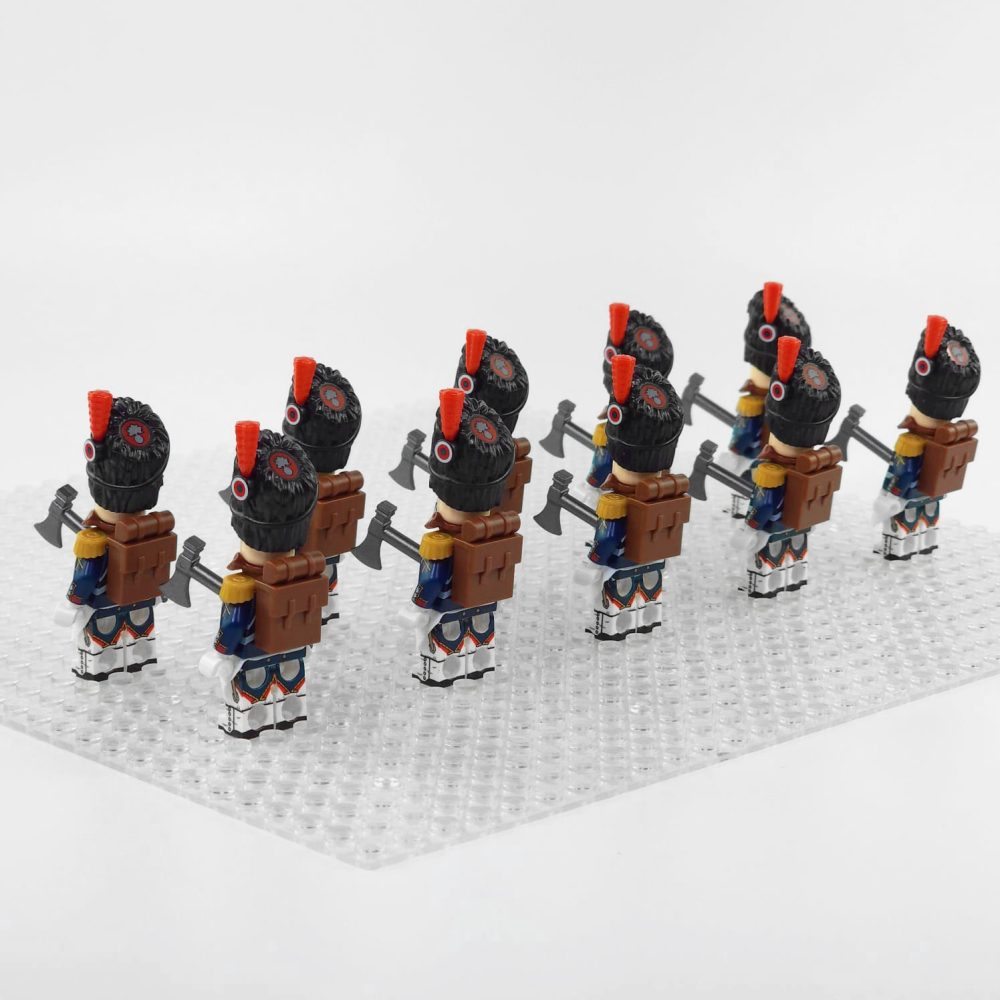 napoleonic-wars-french-sappers-minifigure-set-of-10pcs-with-battle-axes-accessories