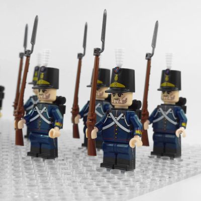 napoleonic-wars-portuguese-line-infantry-minifigure-set-of-10pcs-with-rifles-bayonets