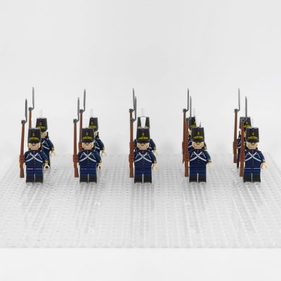 napoleonic-wars-portuguese-line-infantry-minifigure-set-of-10pcs-with-rifles-bayonets