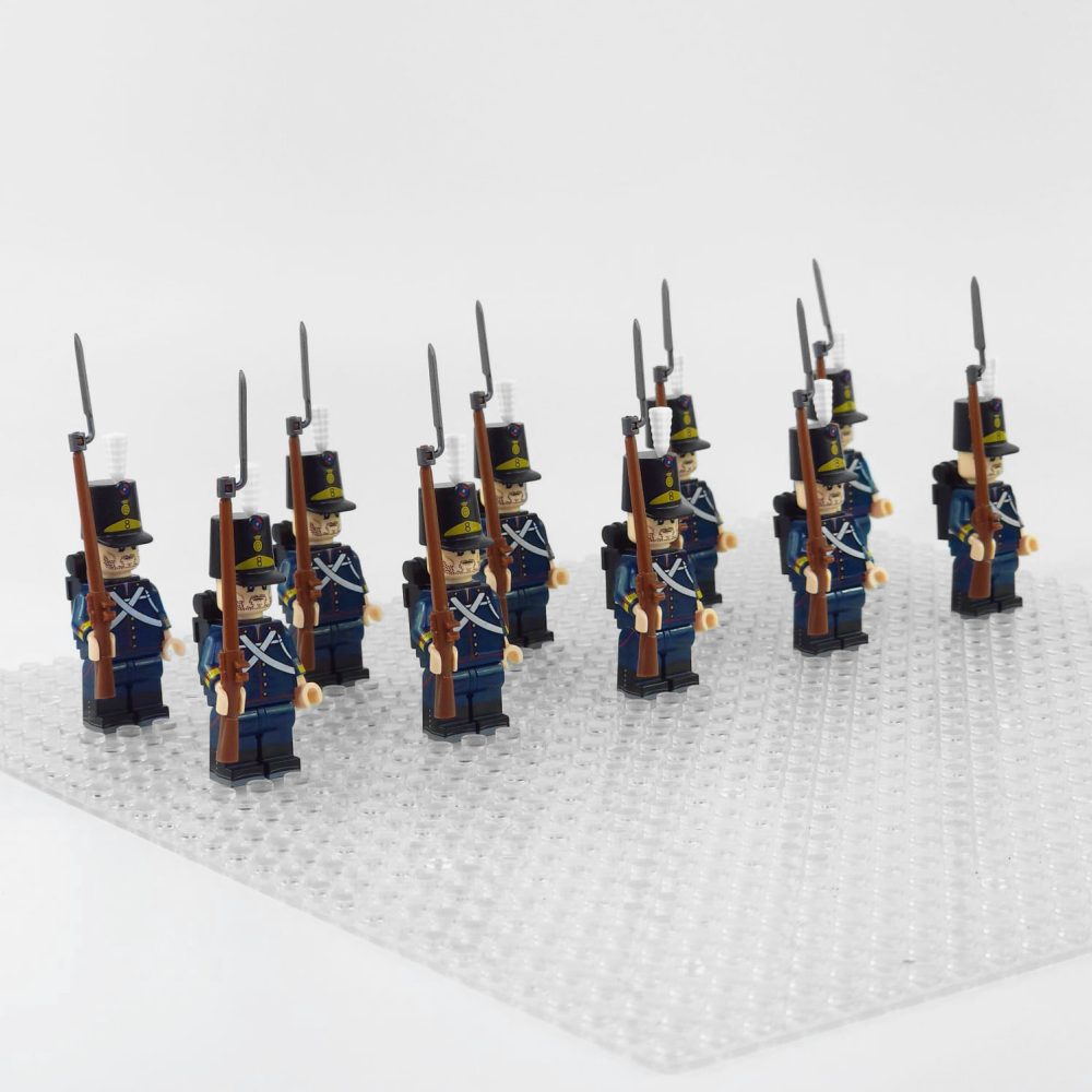 napoleonic-wars-portuguese-line-infantry-minifigure-set-of-10pcs-with-rifles-bayonets