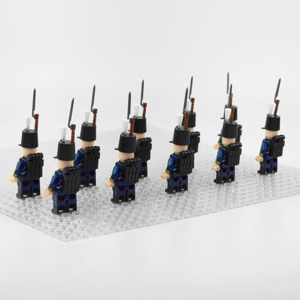 napoleonic-wars-portuguese-line-infantry-minifigure-set-of-10pcs-with-rifles-bayonets
