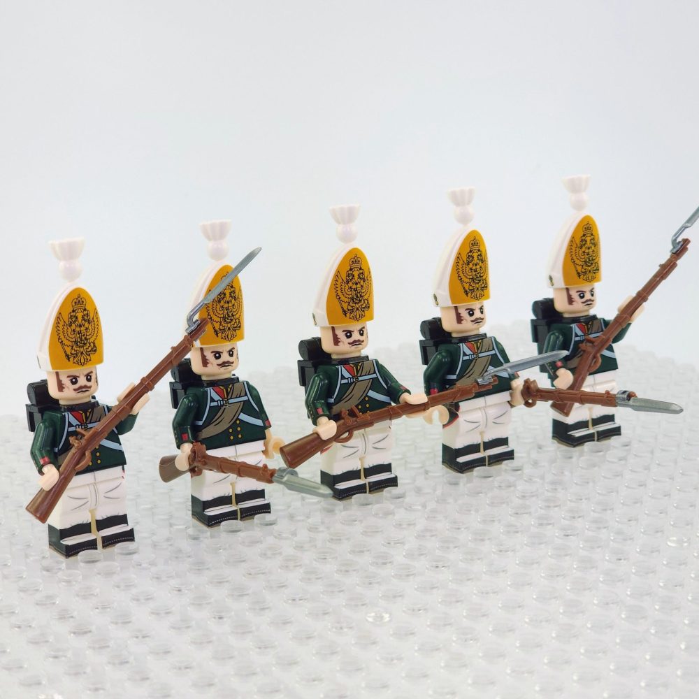 napoleonic-wars-russian-pavlov-granadier-bayonet-riflemen-minifigure-set-of-5pcs