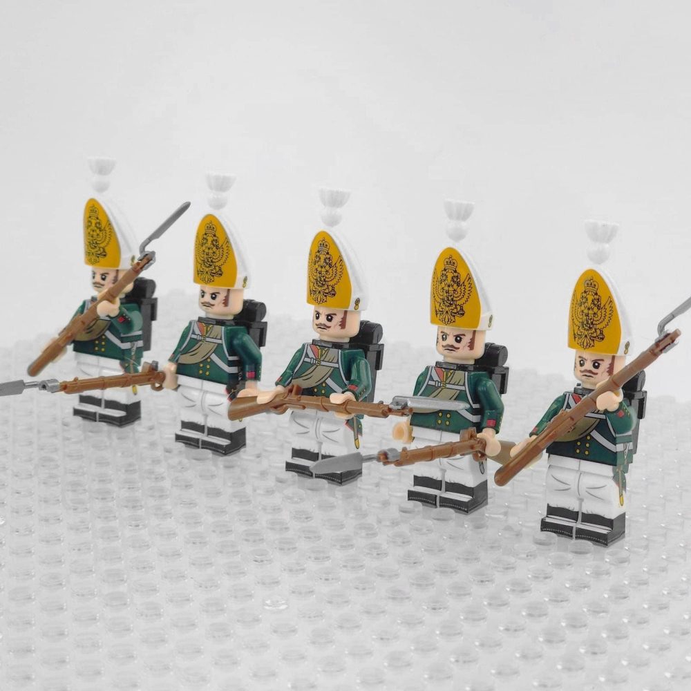 napoleonic-wars-russian-pavlov-granadier-bayonet-riflemen-minifigure-set-of-5pcs