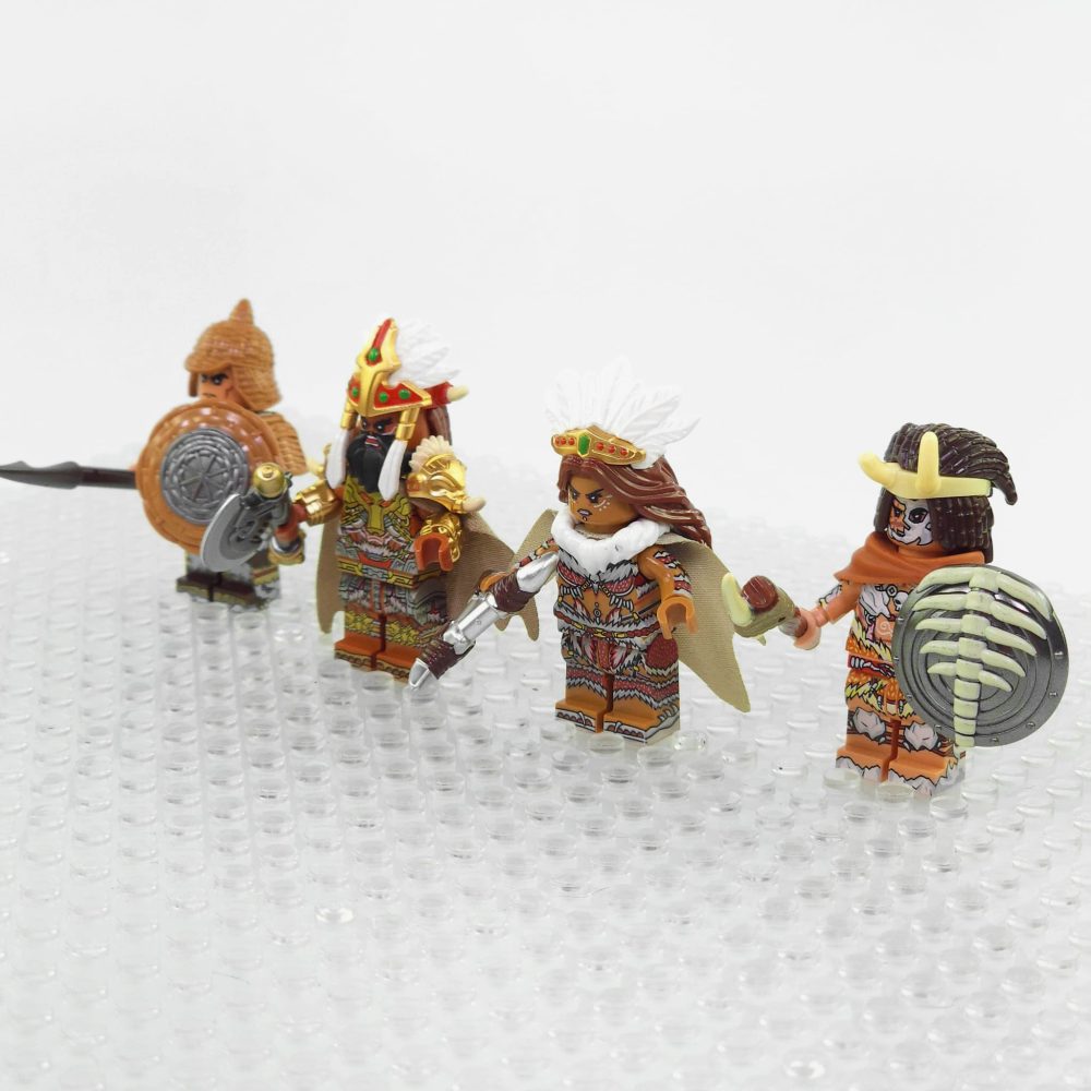three-kingdoms-nanman-tribe-soldiers-minfigure-set-of-4pcs-with-omni-directional-arms